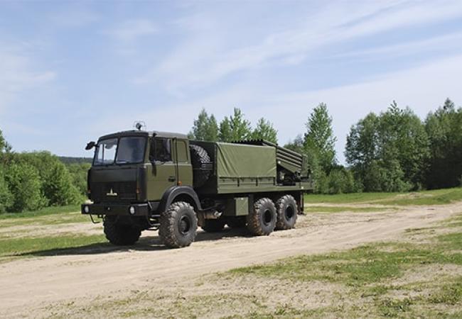 опытный образец боевой машины БМ-21Б